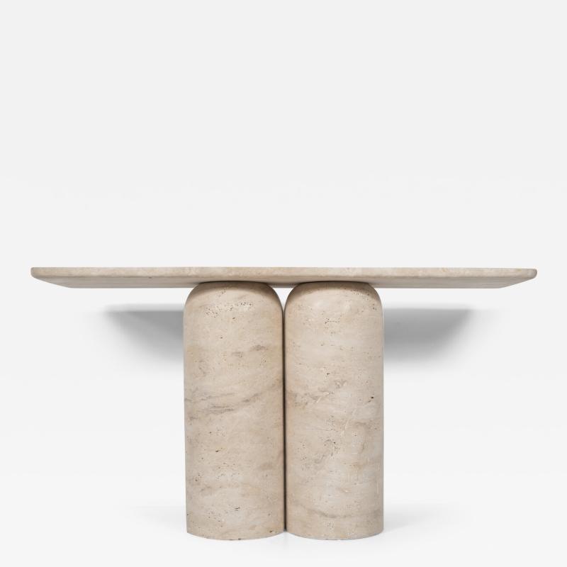 Contemporary Console Travertine Italy