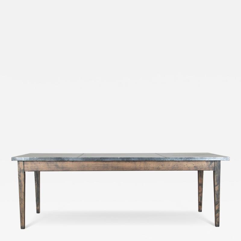 Contemporary English Zinc Top Table