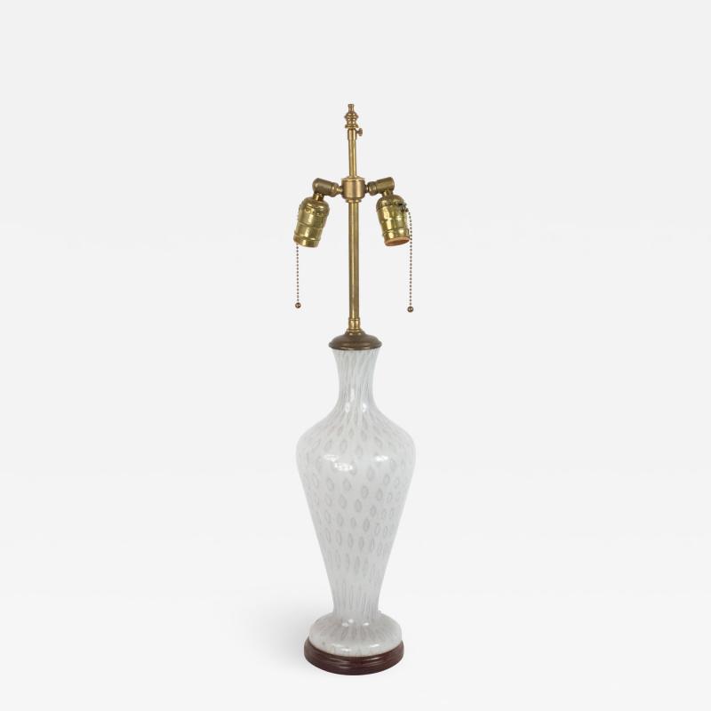 Contemporary Italian Murano Light Purple Glass Table Lamp