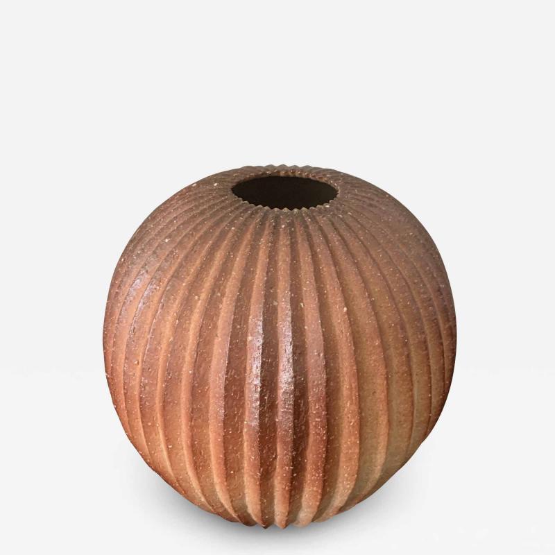 Contemporary Japanese Shigaraki Jar by Takahashi Yoshiko