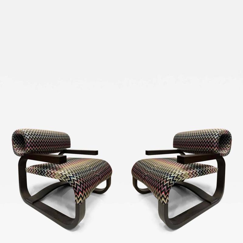 Contemporary Missoni Home Labeled Daniela Armchairs a Pair