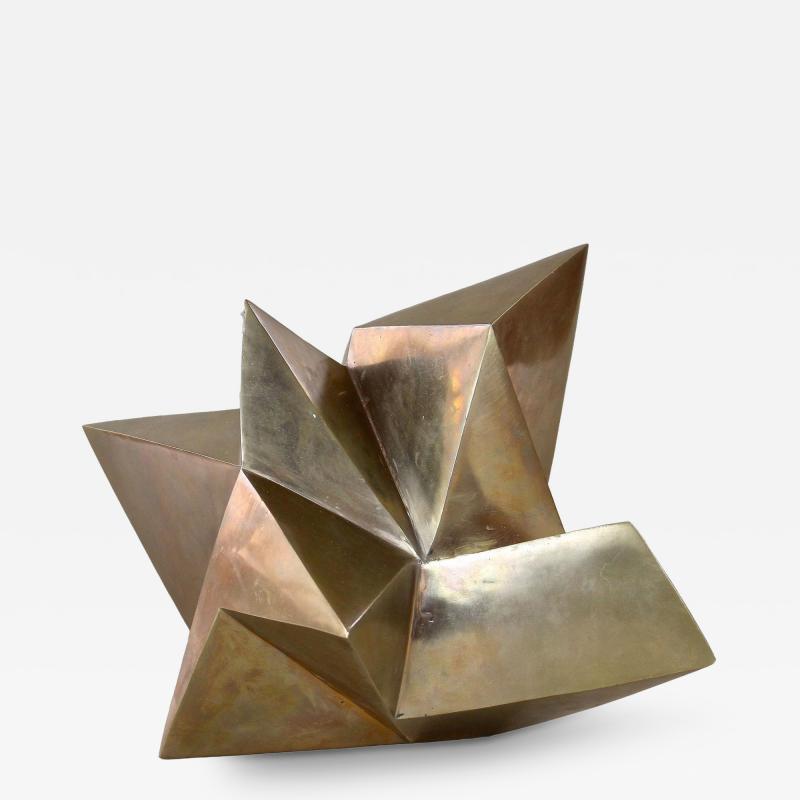 Contemporary Modern Bronze Crystal Sculpture by M Treml Austria 2019