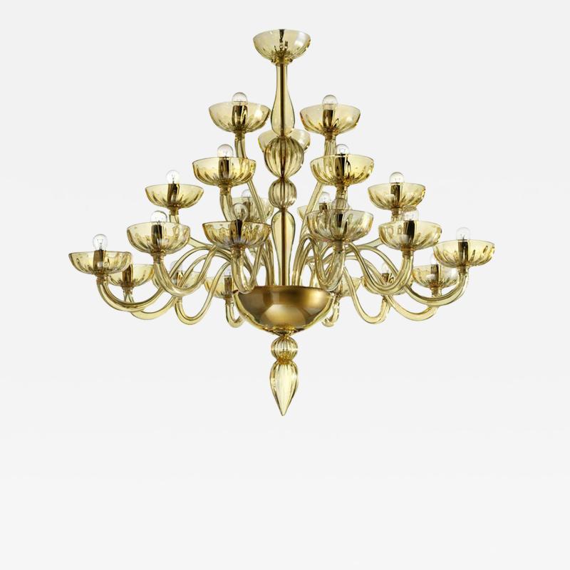 Contemporary Modern Huge Champagne Murano Glass Chandelier