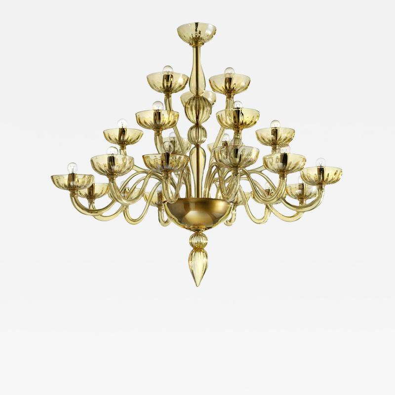 Contemporary Modern Huge Champagne Murano Glass Chandelier
