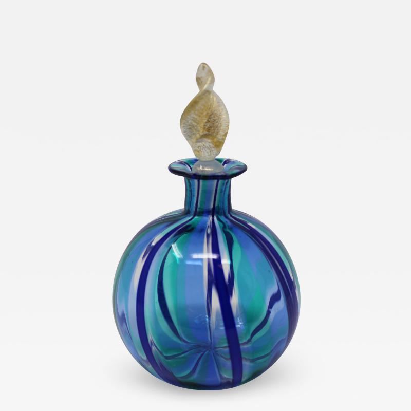 Contemporary Murano Glass Vase With Stopper