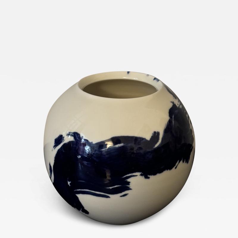 Contemporary Porcelain Jar by Tom Kemp