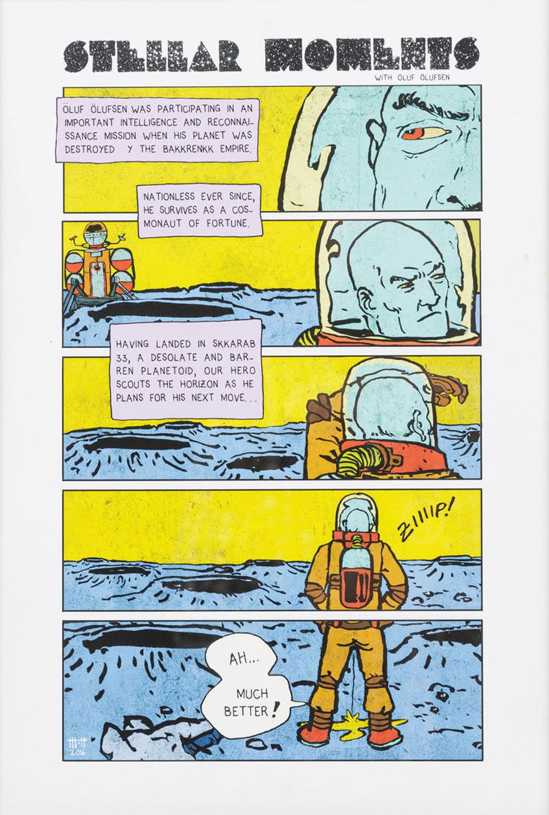 Contemporary Scatalogical Astronaut Comic