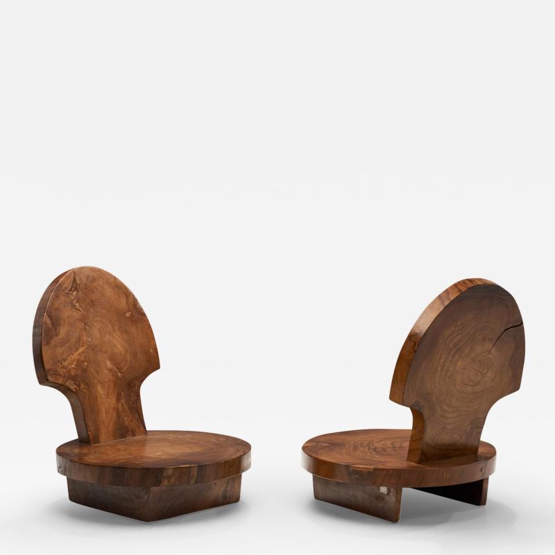 Contemporary Solid Wood Low Chairs Asia 21st century