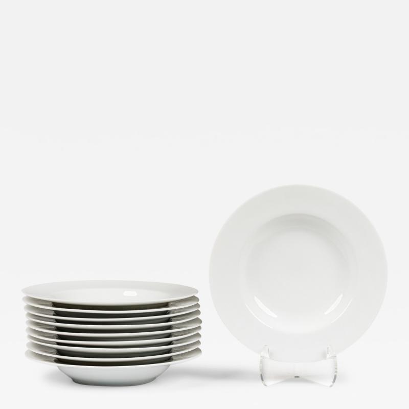 Contemporary White Soup Plates