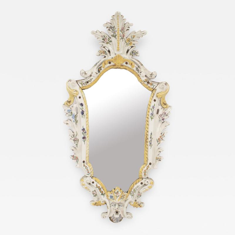 Continental 19th Cent Keystone Shaped Wall Mirror