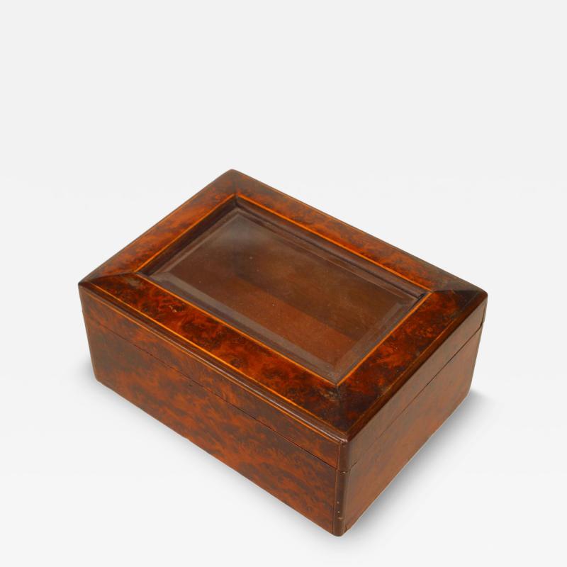 Continental Austrian Burl and Satinwood Box
