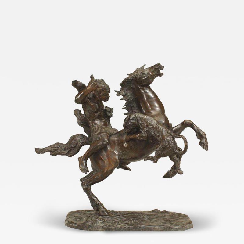 Continental Bronze Nubian Figure