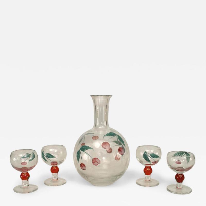 Continental German Decanter and Glass Set