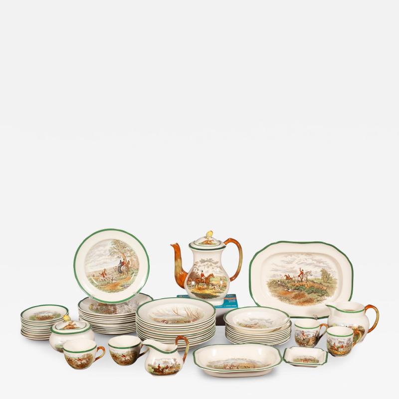 Copeland Spode Pottery Fox Hunt Lunch Service