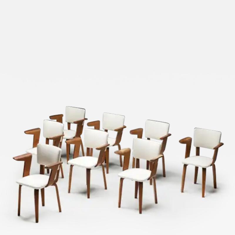 Cor Alons Dining Chairs by Cor Alons for Gouda Den Boer Netherlands 1950s