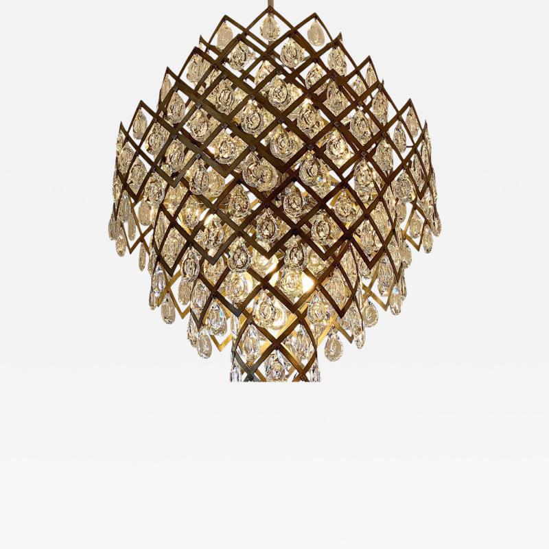 Corbett Lighting Modern Cut Crystal Viennese 11 Light Tiara Chandelier