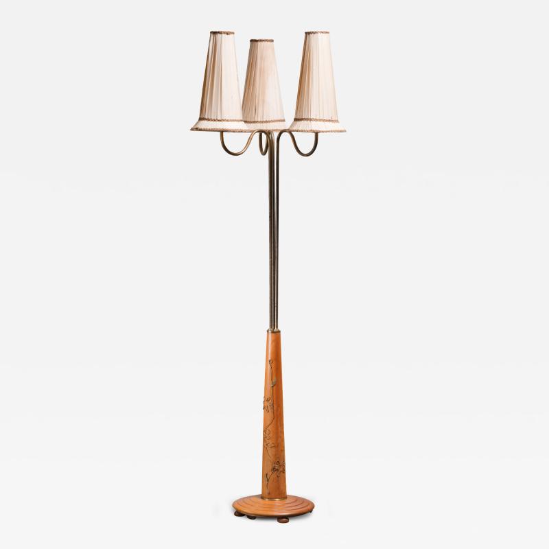 Corona floor lamp with 3 shades