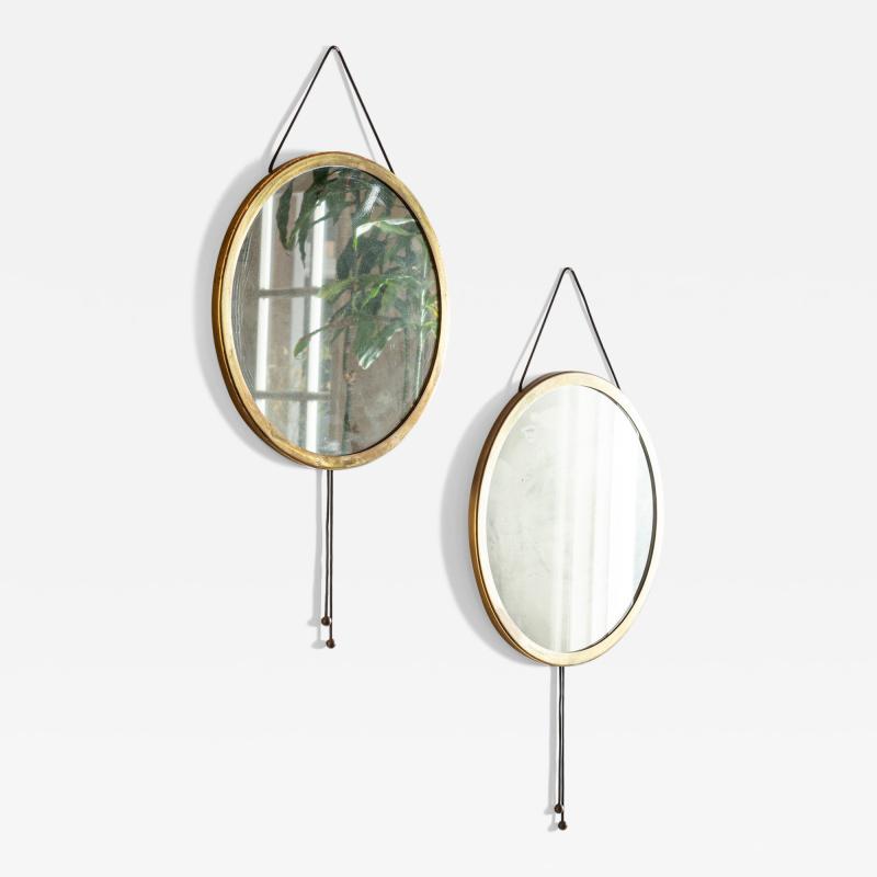 Corrado Corradi Dell Acqua Pair of Vipera Mirrors by Corrado Corradi Dell Acqua 1960s