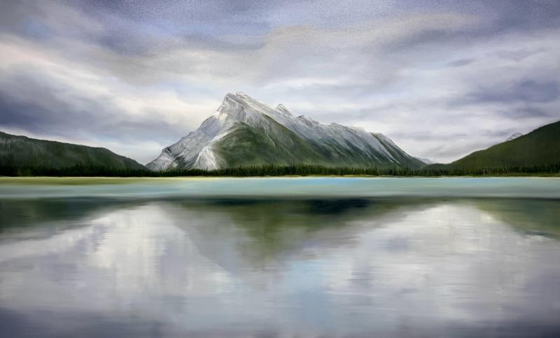 Corrinne Wolcoski Morning Calm Mt Rundle