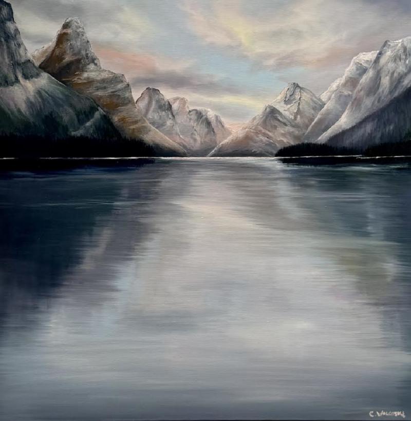 Corrinne Wolcoski Summer Skies Maligne Lake