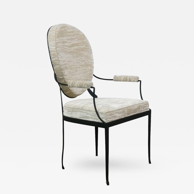 Costantini Design Andre Forged Iron and Upholstered Chair Customizable