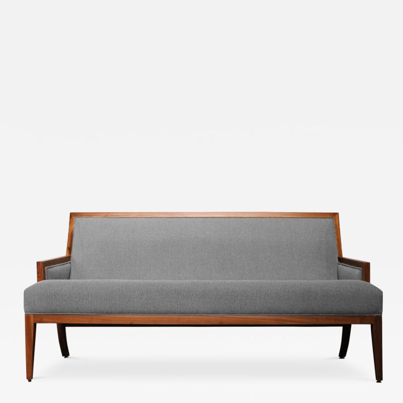 Costantini Design Belgrano Contemporary Rosewood Settee Customizable