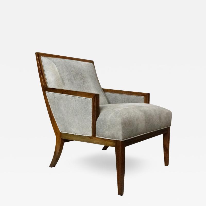 Costantini Design Belgrano Rosewood and Leather Lounge Chair Custom
