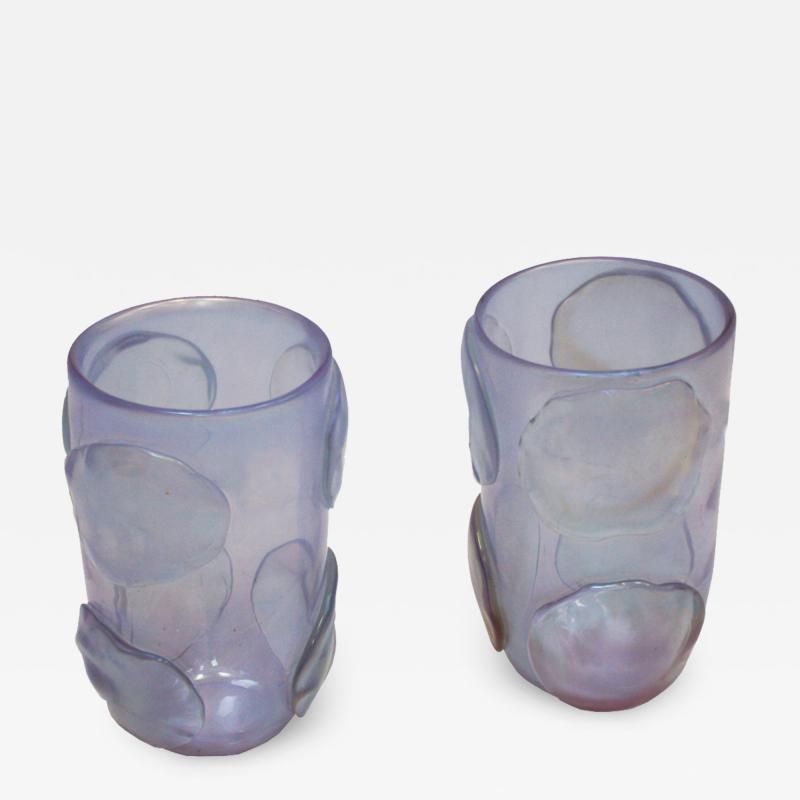 Costantini Design Costantini Murano Glass Italian Pair of Vases