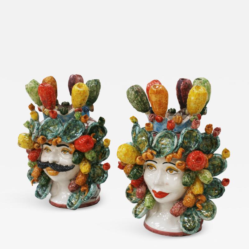 Couple of Sicilian Vases