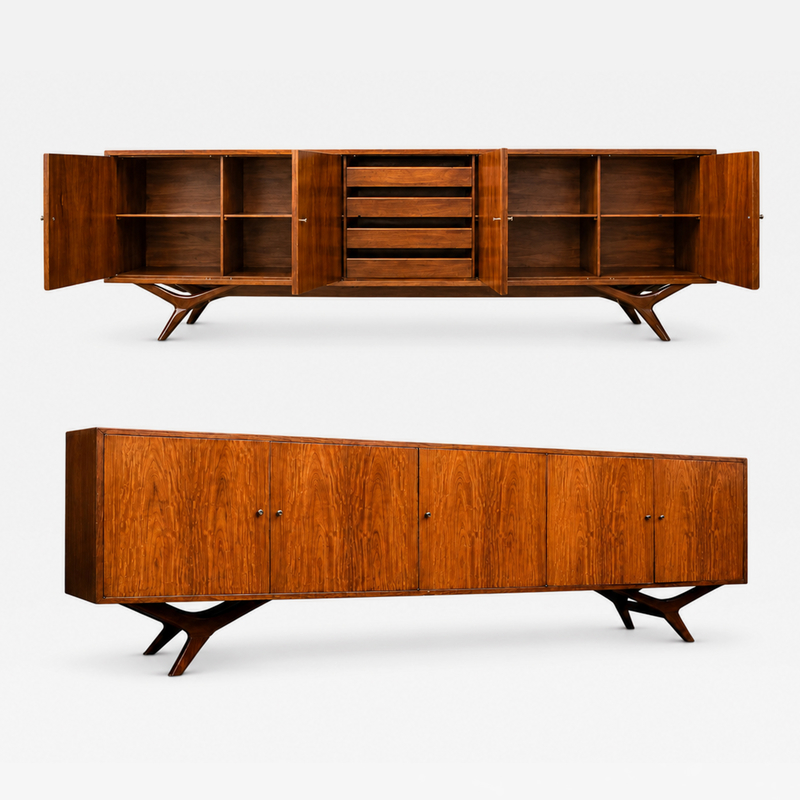 Credenza in Solid Cavi na Hardwood by Forma Brazilian Modern Brazil 1960s