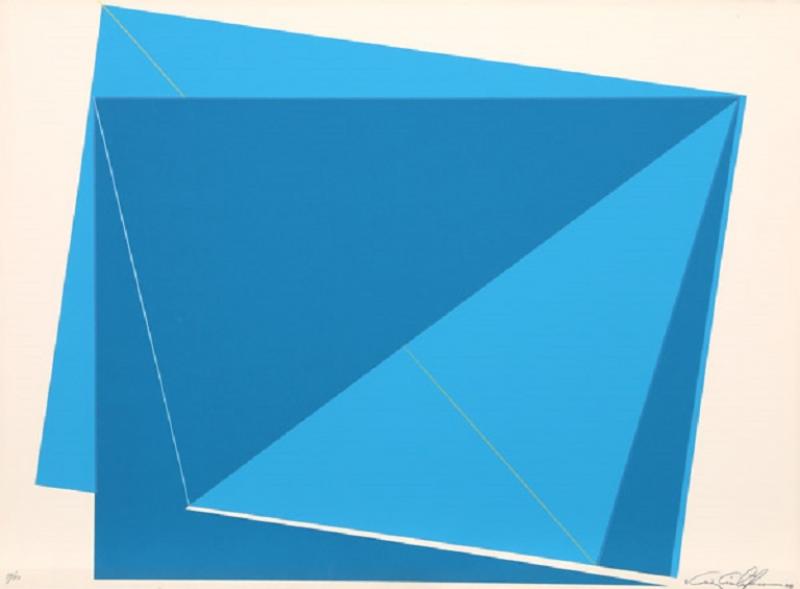 Cris Cristofaro Blue Rectangles