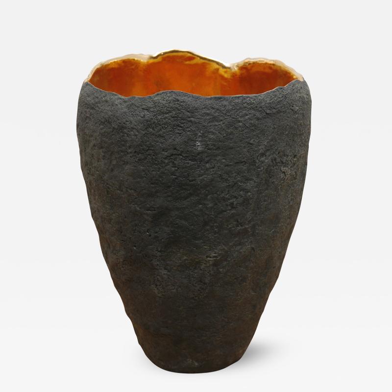 Cristina Salusti Tall Organic Ceramic Vase by Cristina Salusti