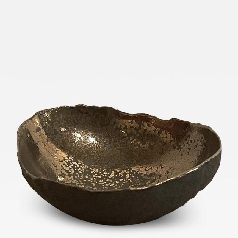 Cristina Salusti Vessel with bronze textured glaze 2023