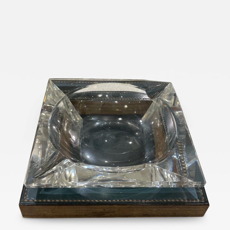 Crystal vide poche ashtray Dupr Lafon designed for Hermes 