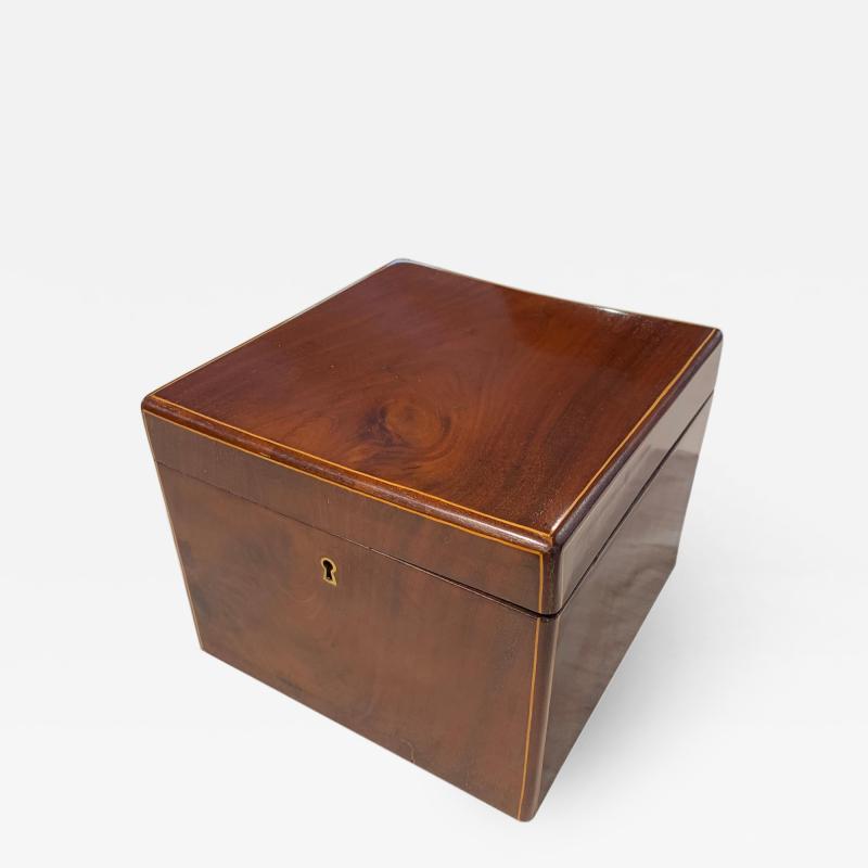 Cuboid Biedermeier Casket Box Mahogany From Vienna circa 1830