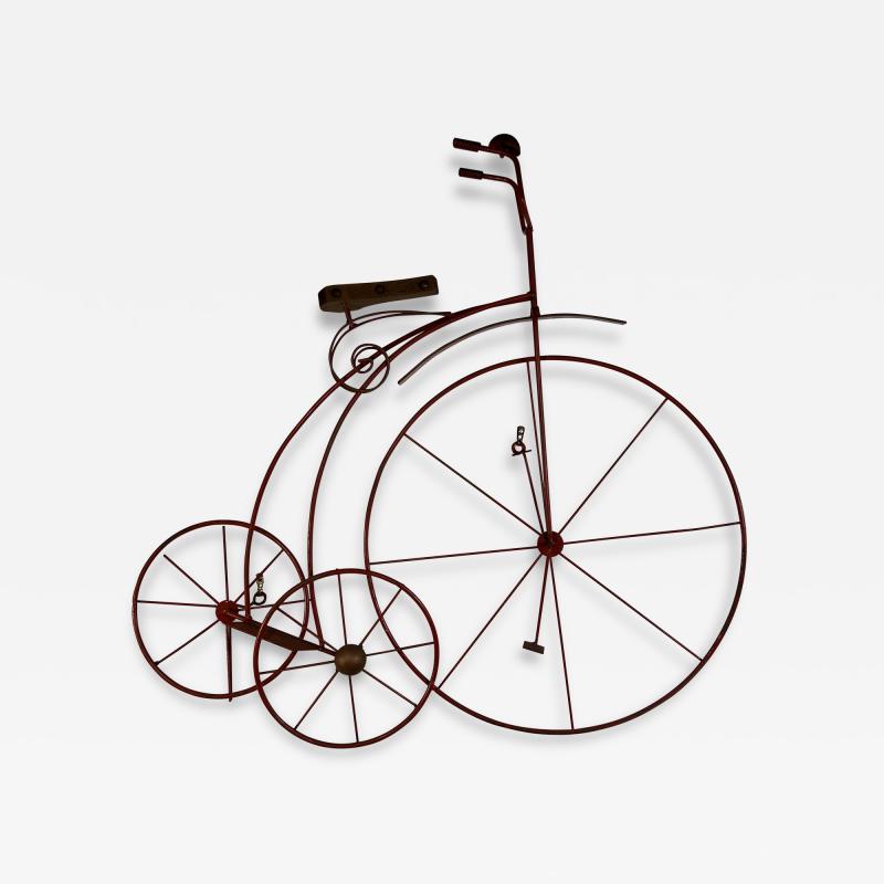 Curtis Jer CURTIS JERE PENNY FARTHING BICYCLE WALL SCULPTURE