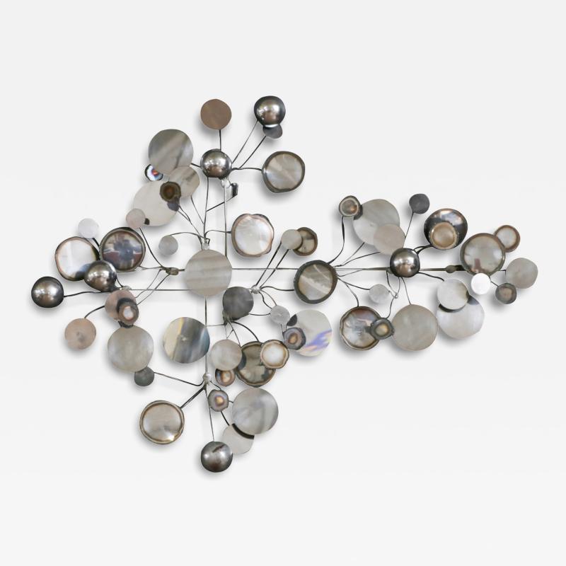 Curtis Jer Californian Modern Raindrop Chrome Sculpture by Curtis Jere