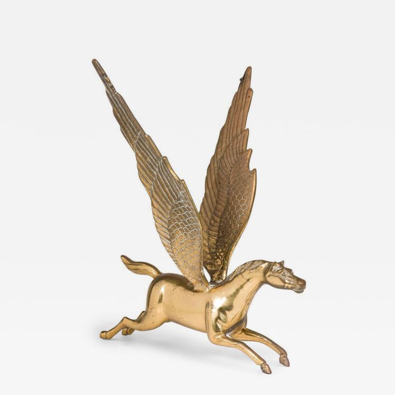 Curtis Jer Curtis Jere American Mid Century Modern Brass Figure of A Pegasus