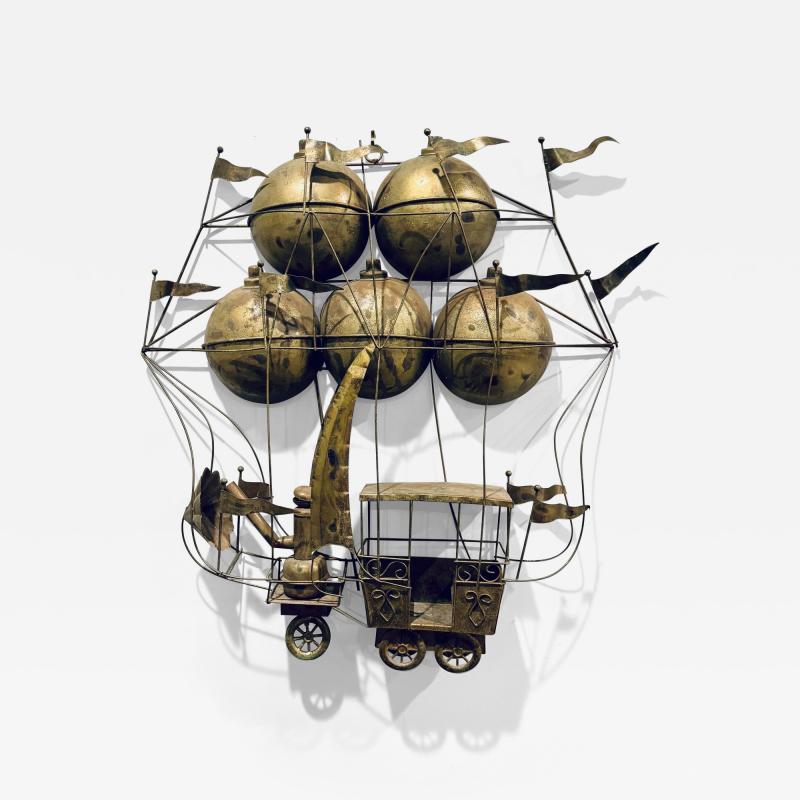 Curtis Jer Curtis Jere Hot Air Balloon Wall Sculpture