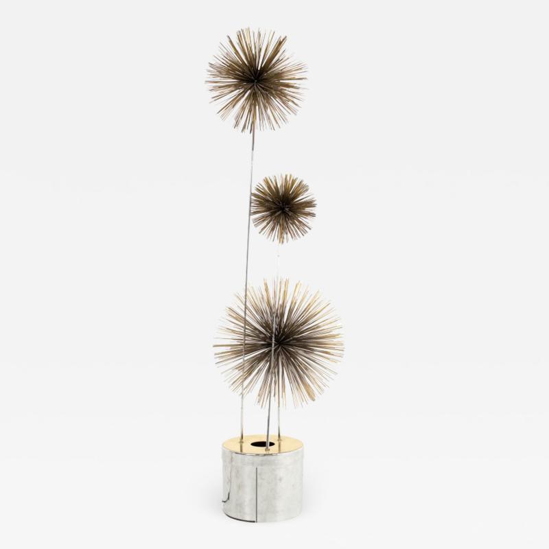 Curtis Jer Curtis Jere Mid Century Pom Urchin Lighted Floor Sculpture