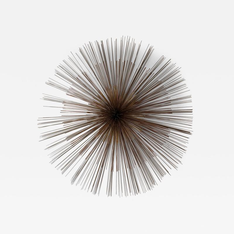 Curtis Jer Large Metal Brass Abstract Wall Sculpture by Curtis Jere USA 1980s