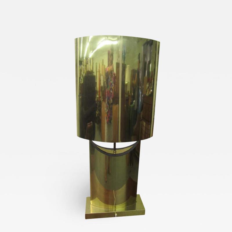 Curtis Jer Lovely Large Scale Sculptural Signed Curtis Jere Brass Lamp Mid Century Modern