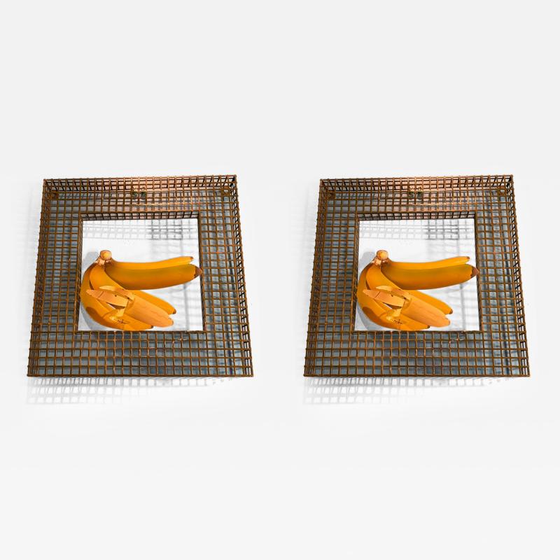 Curtis Jer PAIR OF BANANA WALL SCULPTURES BY CURTIS JERE
