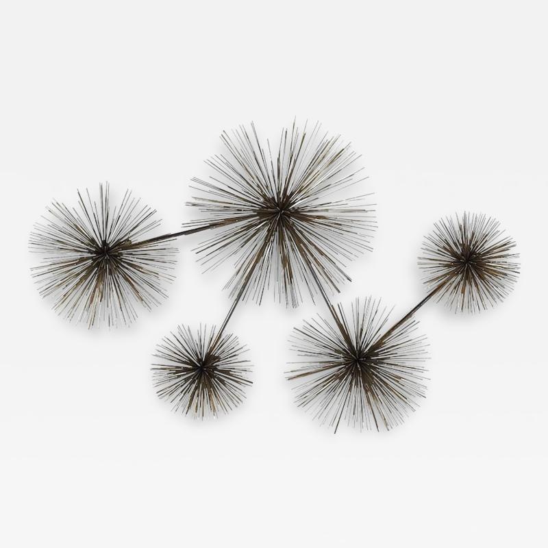 Curtis Jere Mid Century Brass Wall Urchin