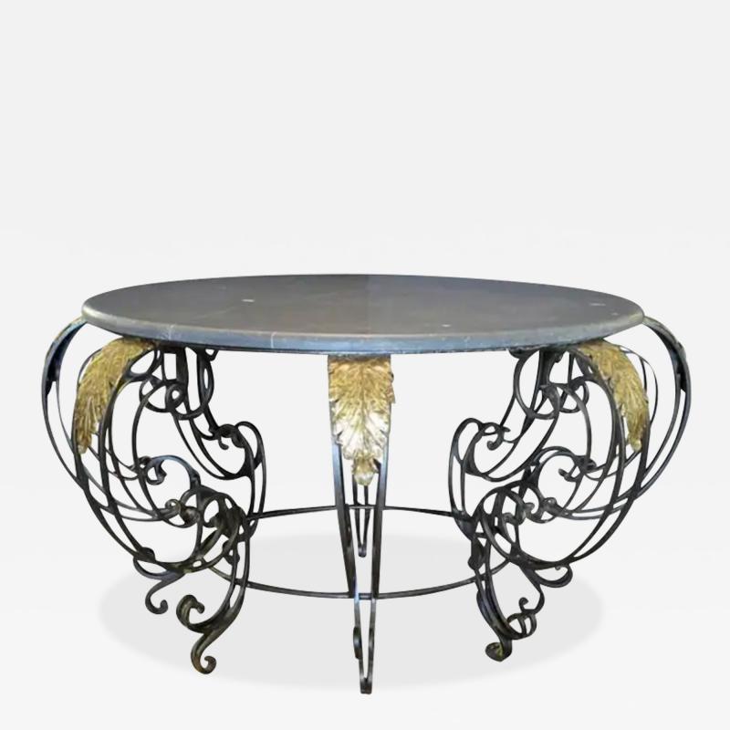 Curvaceous French Rococo Style Wrought Iron Centre Table