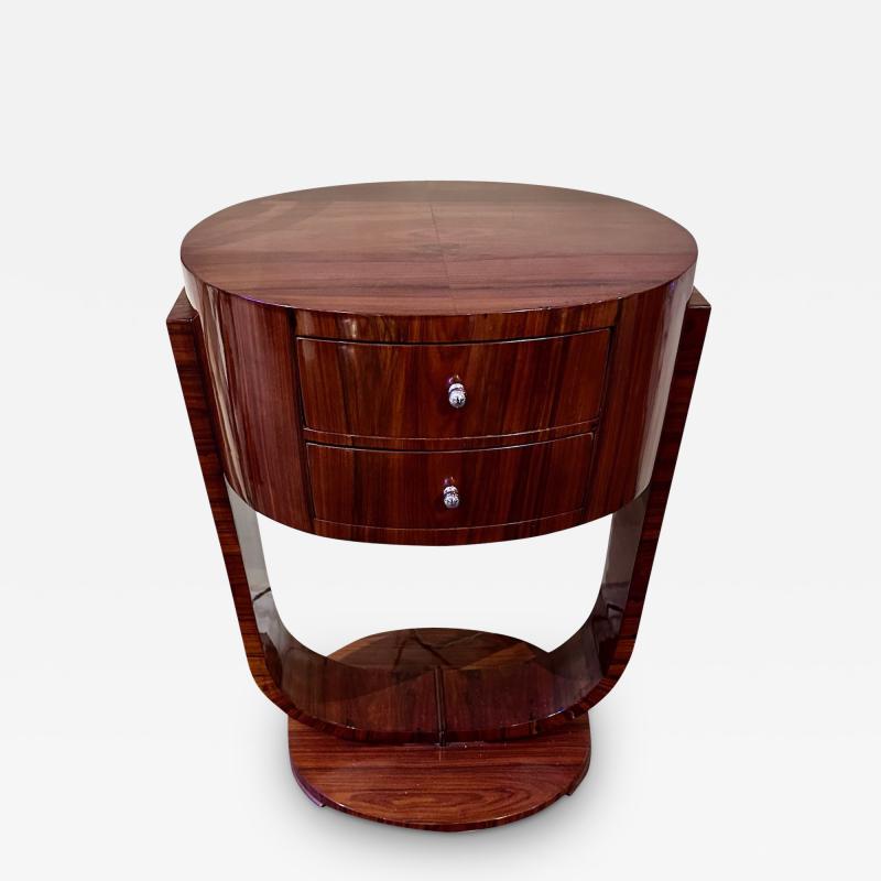 Custom Art Deco Macassar Nightstand or Side Table