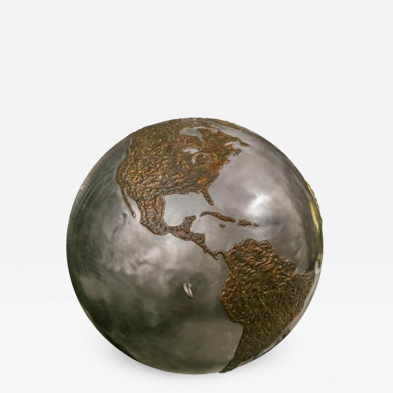 Custom Fabricated Steel and Copper Globe for Soft Drink Ad USA 1994