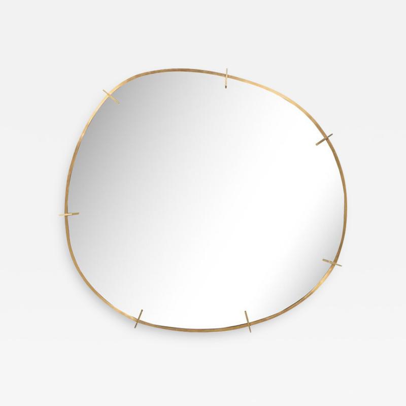 Custom Handmade Organic Modernist Mirror in Oil Rubbed Bronze