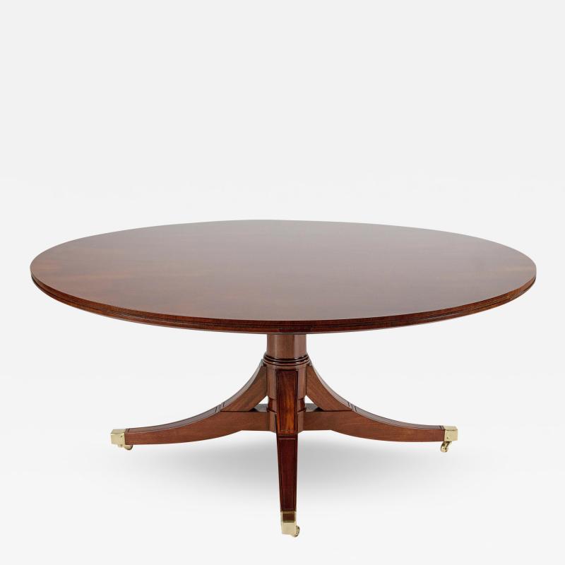 Custom Handmade Round Mahogany Dining Table