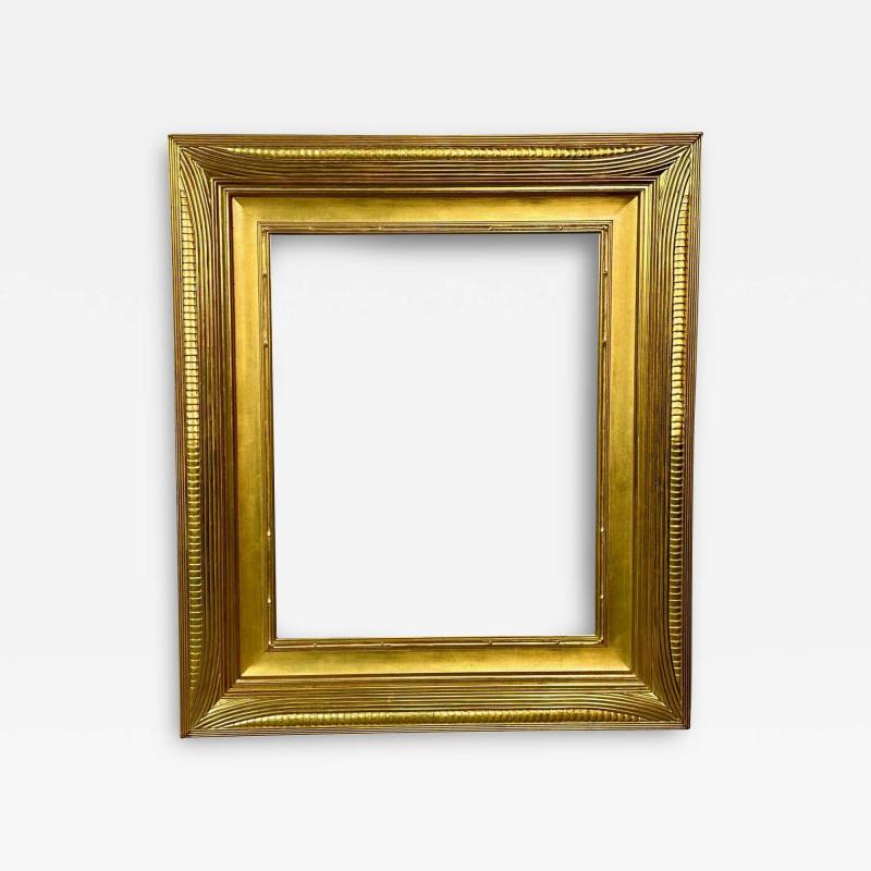 Custom Hollywood Regency Style Carved Giltwood Mirror Painting Frame